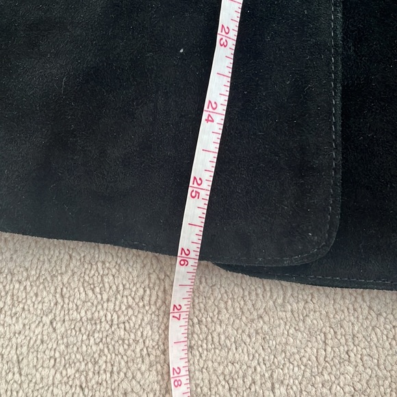 Real suede leather blazer jacket, brand new. Black colour. Size XS. Ital… - Picture 9 of 12